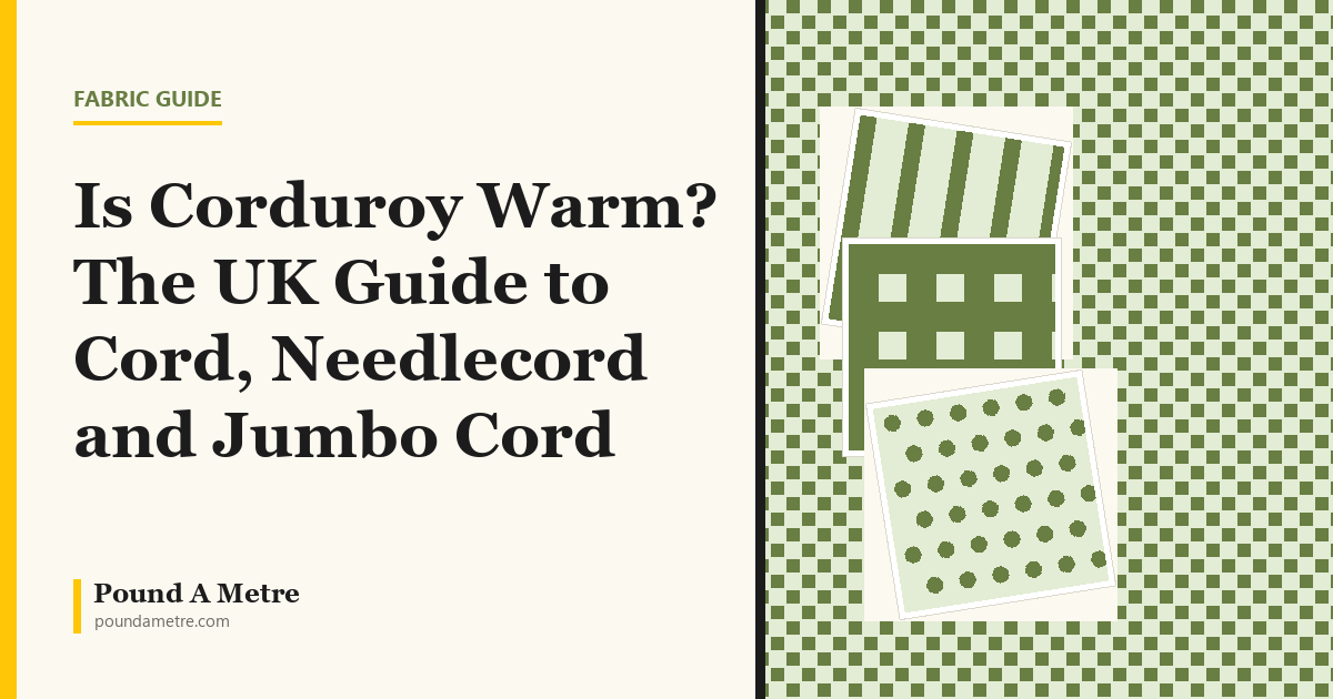 Is Corduroy Warm? The UK Guide to Cord, Needlecord and Jumbo Cord