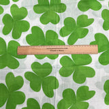 Pound A Metre 1.8 Metre Super Soft Pashmina Fabric - 37"-  (Green & White Roses)