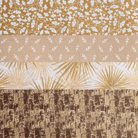 Pound A Metre 1 Metre Fat Quarter Bundle- 4 Pieces Per Bundle- (Beige)