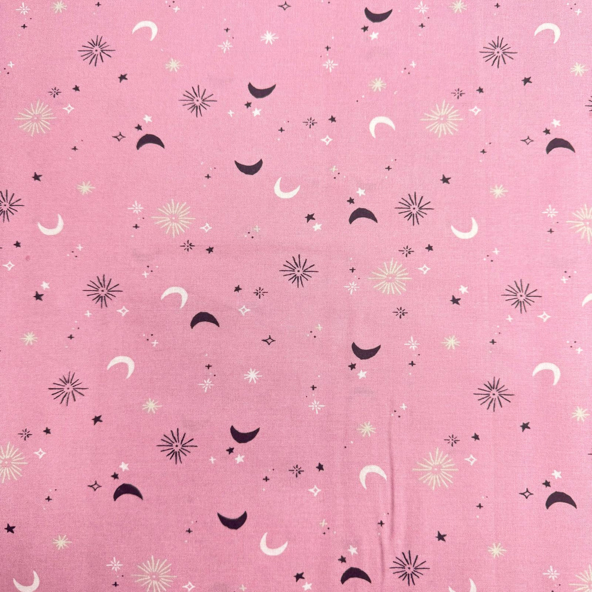 Pound A Metre 1 Metre Fat Quarter Bundle- 4 Pieces Per Bundle- (Black & Pink)