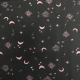 Pound A Metre 1 Metre Fat Quarter Bundle- 4 Pieces Per Bundle- (Black & Pink)