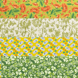 Pound A Metre 1 Metre Fat Quarter Bundle- 4 Pieces Per Bundle- (Garden)