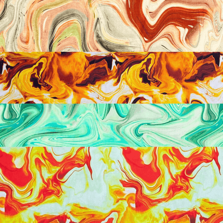 Pound A Metre 1 Metre Fat Quarter Bundle- 4 Pieces Per Bundle- (Marble)