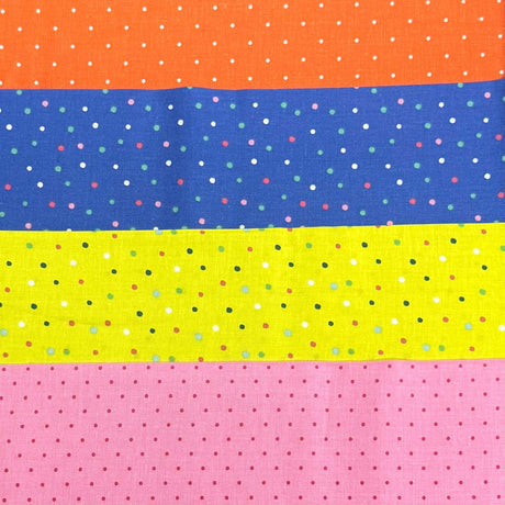 Pound A Metre 1 Metre Fat Quarter Bundle- 4 Pieces Per Bundle- (Polka)