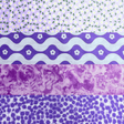 Pound A Metre 1 Metre Fat Quarter Bundle- 4 Pieces Per Bundle- (Purple)