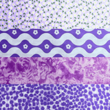 Pound A Metre 1 Metre Fat Quarter Bundle- 4 Pieces Per Bundle- (Purple)