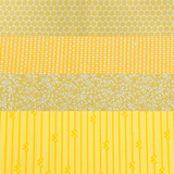 Pound A Metre 1 Metre Fat Quarter Bundle- 4 Pieces Per Bundle- (Yellow)