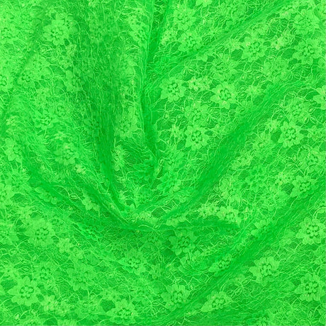 Pound A Metre 10 Metres, Floral Rachelle Lace - 45" Wide (Green)