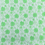 Pound A Metre 10 Metres, Floral Rachelle Lace - 45" Wide (Green)
