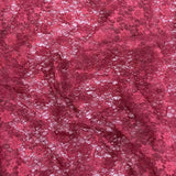 Pound A Metre 10 Metres, Floral Rachelle Lace - 45" Wide (Maroon)
