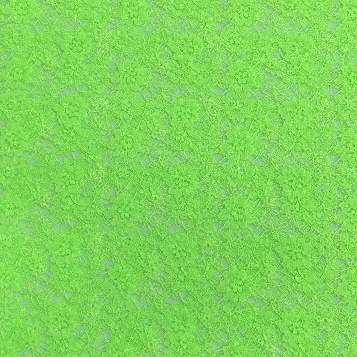 Pound A Metre 10 Metres, Floral Rachelle Lace - 45" Wide (Nylon Green)