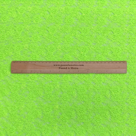 Pound A Metre 10 Metres, Floral Rachelle Lace - 45" Wide (Nylon Green)