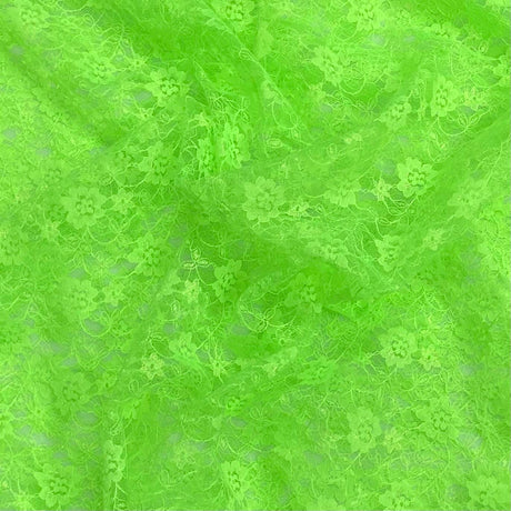 Pound A Metre 10 Metres, Floral Rachelle Lace - 45" Wide (Nylon Green)