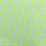 Pound A Metre 10 Metres, Floral Rachelle Lace - 45" Wide (Nylon Green)