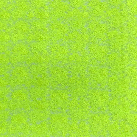 Pound A Metre 10 Metres, Floral Rachelle Lace - 45" Wide (Nylon Yellow)