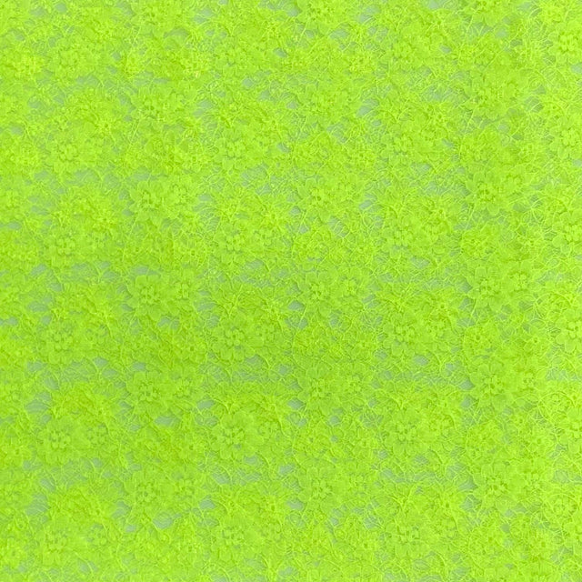 Pound A Metre 10 Metres, Floral Rachelle Lace - 45" Wide (Nylon Yellow)