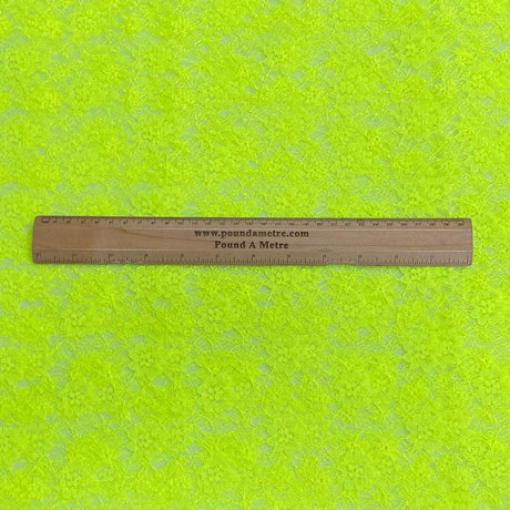 Pound A Metre 10 Metres, Floral Rachelle Lace - 45" Wide (Nylon Yellow)