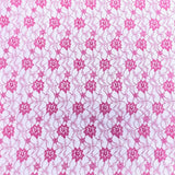 Pound A Metre 10 Metres, Floral Rachelle Lace - 45" Wide (Pink)