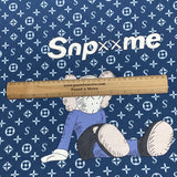 Pound A Metre 10 Metres Printed Silky Satin- 55" Wide (Blues)