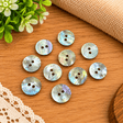 Pound A Metre 10 Piece Iridescent Pearl Effect Buttons – 2 Hole Sewing Buttons (Pearl)