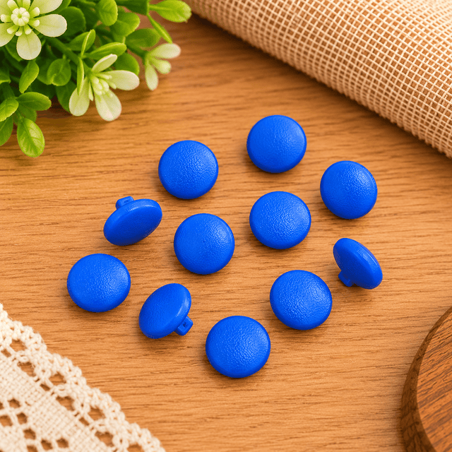 Pound A Metre 10 Piece Iridescent Pearl Effect Buttons – 2 Hole Sewing Buttons (Royal)