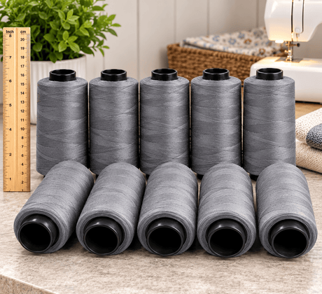 Pound A Metre 10 x 2500m Sewing Thread Bundle (Charcoal)