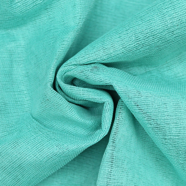 Pound A Metre 10FOR5 Cotton Muslin Stiff Finish - 42" Wide (Turquoise)