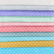 Pound A Metre 5 Fat Quarters 10x1 Polka Dot Cotton Poplin Bundle - 44” Wide (Pastel)