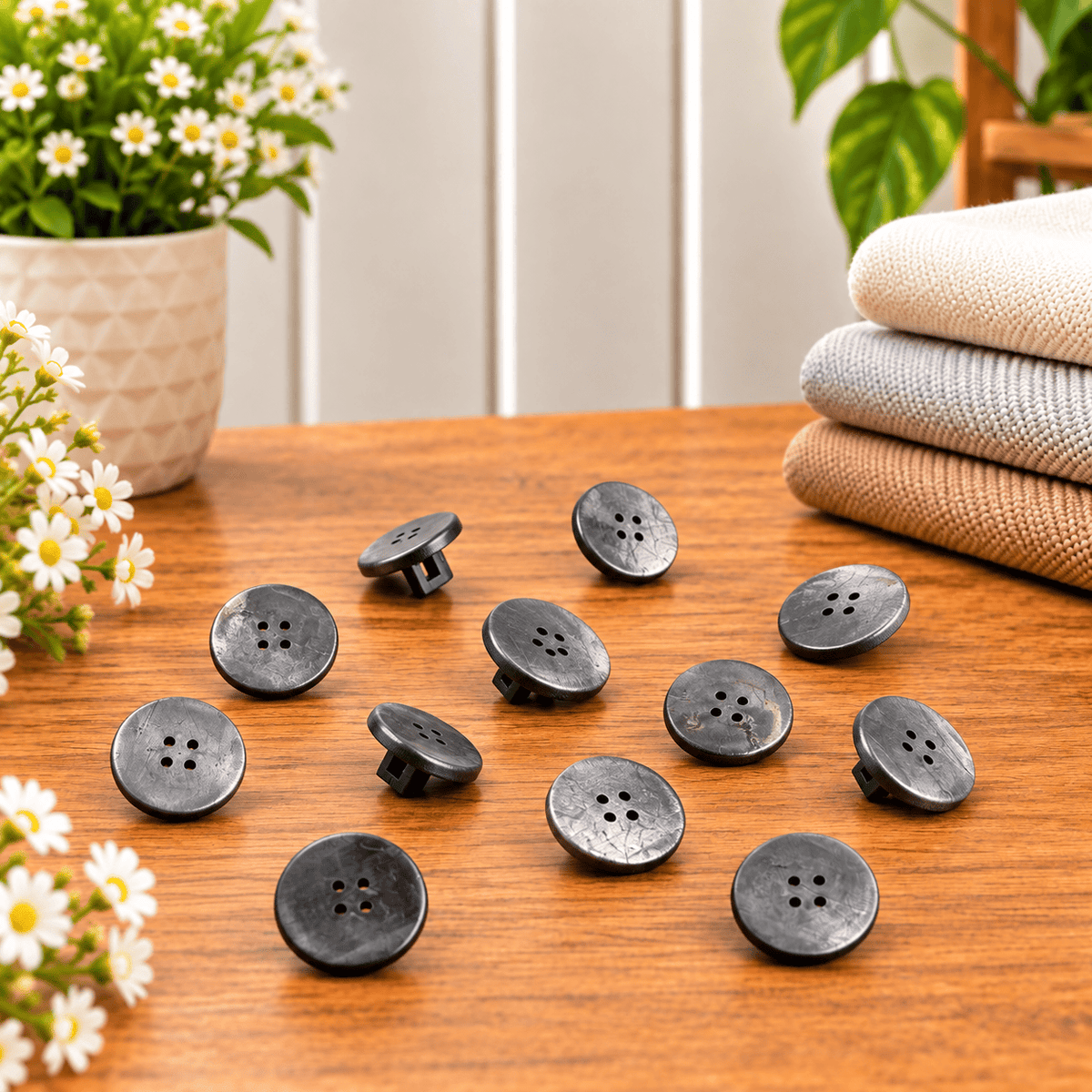 Pound A Metre 12 Pack Premium Sewing Buttons – Perfect for Dressmaking & Crafts (Old Fasion)