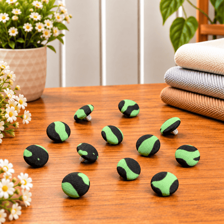 Pound A Metre 12 Pack Premium Sewing Buttons – Perfect for Dressmaking & Crafts (Reptile)
