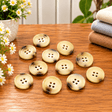 Pound A Metre 12 Pack Premium Sewing Buttons – Perfect for Dressmaking & Crafts (Vanilla)