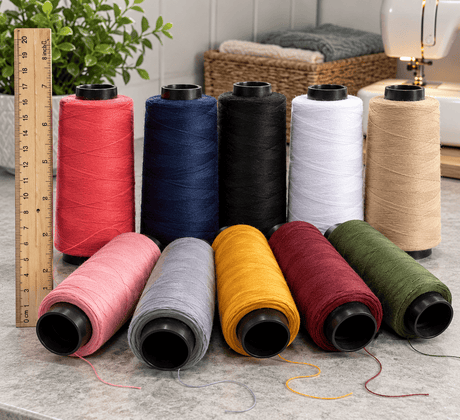 Pound A Metre 1KG Mixed Remnant Overlocking Sewing Thread Bundle – Multi-Colour