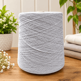 Pound A Metre 2/28Nm 100% High Bulk Acrylic Yarn 1.25KG Cone Machine Knitting (Grey)