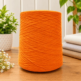 Pound A Metre 2/28Nm 100% High Bulk Acrylic Yarn 1.25KG Cone Machine Knitting (Orange)