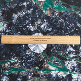 Pound A Metre 2.9 Metre Premium Tie Dye Cotton –  36” Wide - (Black & Green)