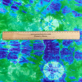 Pound A Metre 2.9 Metre Premium Tie Dye Cotton –  36” Wide - (Blue & Green)