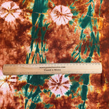 Pound A Metre 2.9 Metre Premium Tie Dye Cotton –  36” Wide - (Brown & Green) (EOL)