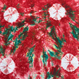 Pound A Metre 2.9 Metre Premium Tie Dye Cotton –  36” Wide - (Red & Green)