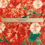 Pound A Metre 2.9 Metre Premium Tie Dye Cotton –  36” Wide - (Red & Green)