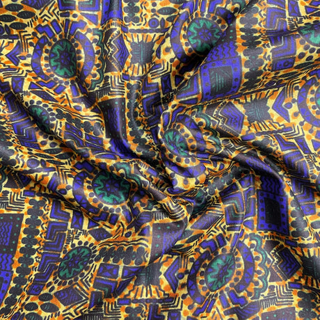Pound A Metre 2.9 Metres Luxury Printed Cotton – 36" Wide- (Blue Egypt)