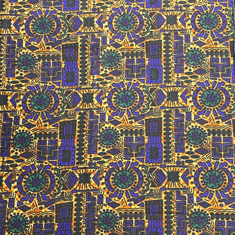 Pound A Metre 2.9 Metres Luxury Printed Cotton – 36" Wide- (Blue Egypt)