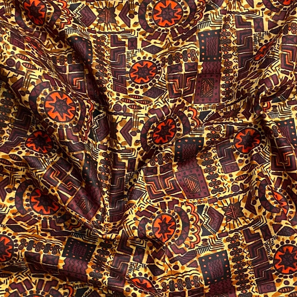 Pound A Metre 2.9 Metres Luxury Printed Cotton – 36" Wide- (Brown Egypt)