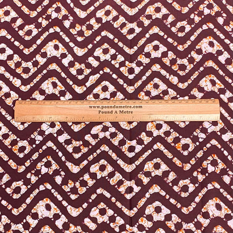 Pound A Metre 2.9 Metres Luxury Printed Cotton – 36" Wide- (Brown)