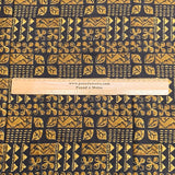 Pound A Metre 2.9 Metres Luxury Printed Cotton – 36" Wide- (Brown & Yellow)