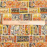 Pound A Metre 2.9 Metres Luxury Printed Cotton – 36" Wide- (Orange Architect)