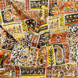 Pound A Metre 2.9 Metres Luxury Printed Cotton – 36" Wide- (Orange Architect)