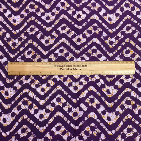 Pound A Metre 2.9 Metres Luxury Printed Cotton – 36" Wide- (Purple)
