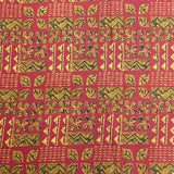 Pound A Metre 2.9 Metres Luxury Printed Cotton – 36" Wide- (Red & Yellow)