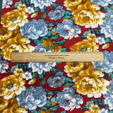 Pound A Metre 2.9 Metres Luxury Printed Cotton – 36" Wide- (Wine Flower)