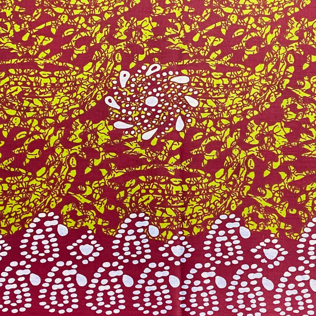 Pound A Metre 2.9 Metres Luxury Printed Cotton – 36" Wide- (Wine)